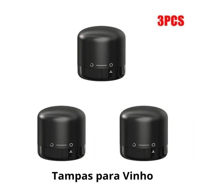 Lock Vácuo - Tampa para Garrafa de Vinho/Champagne: Preserve o Sabor, Mantenha a Frescura!